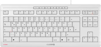 Cherry Stream Keyboard TKL weiß-grau, Layout: DE, Rubber Dome, Cherry SX, Tastatur