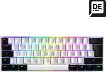 Sharkoon Skiller SGK50 S4 White, Layout: DE, mechanisch, Kaihua/Kailh KT RED, RGB, Gaming-Tastatur