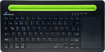 MediaRange kompakte Multi-pairing Funk-Tastatur mit 78 Tasten und Touchpad, Layout: DE, Rubber Dome, Tastatur MediaRange kompakte Multi-pairing Funk-Tastatur mit 78 Tasten und Touchpad, Layout: DE, Rubber Dome, Tastatur
