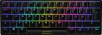Sharkoon Skiller SGK50 S4 Black, Layout: DE, mechanisch, Kaihua/Kailh KT RED, RGB, Gaming-Tastatur