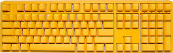 Ducky One 3 Yellow PBT, Layout: DE, mechanisch, Cherry MX RGB BLUE, RGB, Gaming-Tastatur