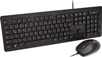 V7 CKU700 waschbare Tastatur und Maus Combo, Layout: DE, Tastatur
