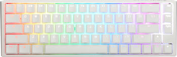 Ducky One 3 Pure White SF PBT, Layout: DE, mechanisch, Cherry MX SPEED RGB Silver, RGB, Gaming-Tastatur