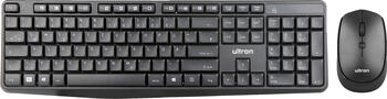 Ultron UMC-300 Kabelloses Tastatur-Maus Office Set schwarz, Layout: DE, Tastatur