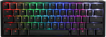 Ducky One 3 Classic Black Mini PBT&comma; Layout&colon; US&comma; mechanisch&comma; Cherry MX SPEED RGB Silver&comma; RGB&comma; Gaming-Tastatur