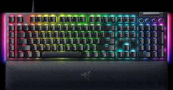Razer BlackWidow V4, Layout: DE, mechanisch, Razer GREEN Clicky Gen-3, RGB, Gaming-Tastatur