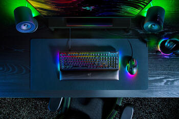 Razer BlackWidow V4, Layout: DE, mechanisch, Razer YELLOW Linear Gen-3, RGB, Gaming-Tastatur Razer BlackWidow V4, Layout: DE, mechanisch, Razer YELLOW Linear Gen-3, RGB, Gaming-Tastatur