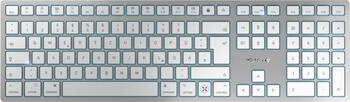 Cherry KW 9100 Slim for Mac silber&comma; Layout&colon; DE&comma; Rubber Dome&comma; Cherry SX 10Mio&comma; Tastatur