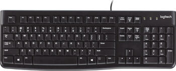 Logitech K120 Keyboard schwarz, Layout: ES, Rubber Dome, Tastatur
