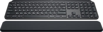 Logitech MX Keys Plus MX Palm Rest schwarz, USB/ Bluetooth, DE, Bluetooth-Tastatur