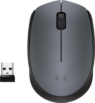 Logitech M171 Wireless Mouse grau, USB