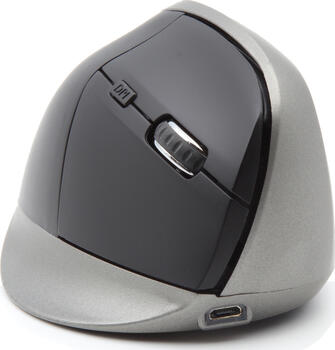 Ordissimo Vertical Ergonomic Wireless Mouse schwarz/grau, Maus, rechtshänder (vertikal)