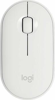 Logitech M350 Pebble Wireless Mouse weiß, Maus, beidhändig 