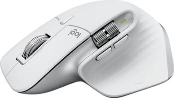 Logitech MX Master 3S Pale Grey, Maus, rechtshänder
