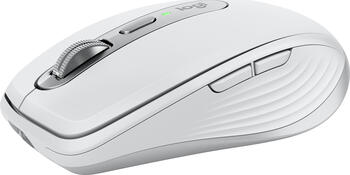 Logitech MX Anywhere 3S Pale Grey&comma; Maus RF Wireless &plus; Bluetooth Laser 8000 DPI