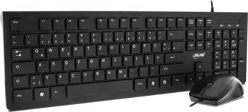 InLine Basic Desktop, Tastatur-Maus Set, schwarz, USB, DE 