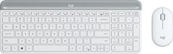 Logitech MK470 Slim Wireless Keyboard and Mouse Combo weiß, Layout: DE, Tastatur