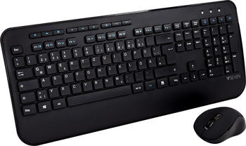 V7 CKW300 Professional Wireless Tastatur und Maus Set, Layout: DE, Tastatur