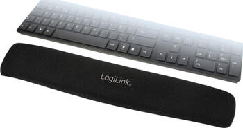 LogiLink Tastatur Gel Handballenauflage schwarz 