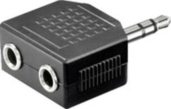 Audio Y-Adapter, Klinke > 2x Klinke stecker/ buchse
