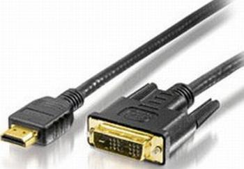 2m HDMI&sol; DVI-Kabel Stecker&sol; Stecker equip 