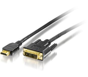 2m HDMI&sol; DVI-Kabel Stecker&sol; Stecker equip 