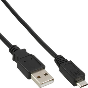 1m USB 2.0-Kabel TypA auf TypB micro InLine