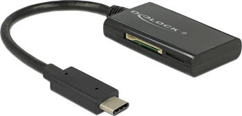 USB 3.1 Gen 1 Card Reader USB Type-C Stecker 4 Slots Delock