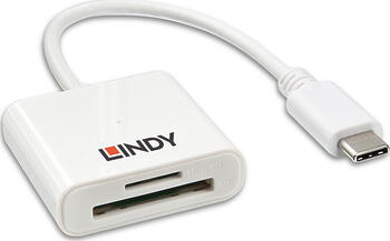 Lindy Dual-Slot-Cardreader&comma; USB-C 3&period;0 &lbrack;Stecker&rsqb;