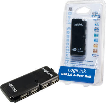 USB 2.0 HUB 4-fach, LogiLink extern 4x USB-A 2.0
