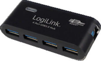 USB 3.0 HUB 4fach LogiLink schwarz extern