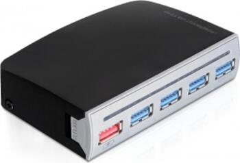 Delock 4 Port USB 3.0 Hub, 1 Port USB Strom intern / extern 