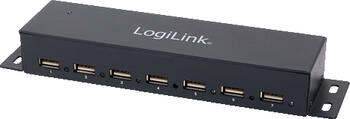 USB 2.0 HUB 7-fach, LogiLink UA0148 schwarz 7x USB-A 2.0