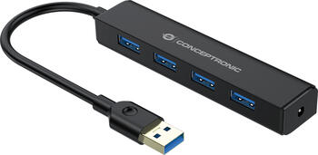 Conceptronic USB-Hub, 4x USB-A 3.0, USB-A 3.0 [Stecker] 