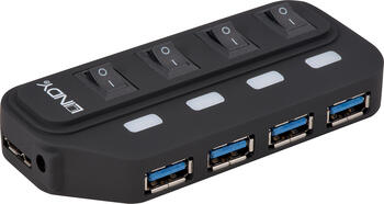 Lindy USB Hub, 4-port, USB 3.0 