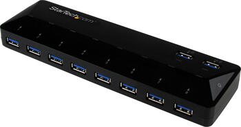 10-Port USB 3.0 Hub mit Lade- und Sync Port - 2 x 1,5A Ports 