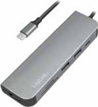 LogiLink UA0343 USB-Hub USB 3.2 Gen 1 (3.1 Gen 1) 6-Port, mit PD, Kabel Version