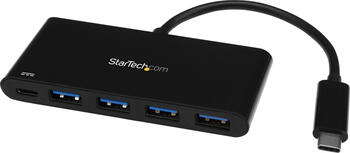StarTech.com HB30C4AFPD Schnittstellen-Hub USB 3.2 Gen 1 Type-C 5000 Mbit/s Schwarz