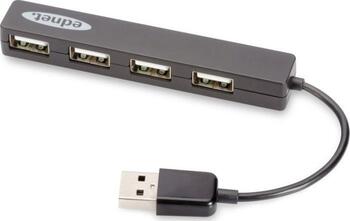 Ednet, 4x USB-A 2.0, USB-A 2.0 [Stecker] USB-Hub 