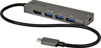 USB-C Multiport Adapter - USB-C auf HDMI 2.0b 4K 60Hz 100W Power Delivery Pass-Through, 4-Port USB 3.0 Hub