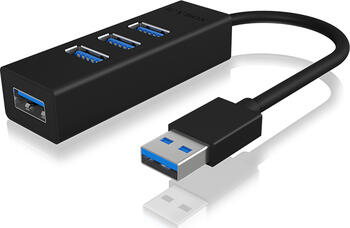 RaidSonic Icy Box IB-HUB1419-U3 USB-Hub, 4x USB-A 3.0, USB-A 3.0 [Stecker]