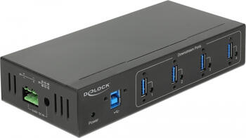 Delock Externer Industrie Hub 4 x USB 3.0 Typ-A mit 15 kV ESD Schutz