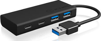 RaidSonic Icy Box IB-HUB1426-U3 USB-Hub, 2x USB-C 3.0 2x USB-A 3.0, USB-A 3.0 RaidSonic Icy Box IB-HUB1426-U3 USB-Hub, 2x USB-C 3.0 2x USB-A 3.0, USB-A 3.0
