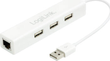 LogiLink UA0174 USB auf Ethernet LAN+3 USB-Ports 