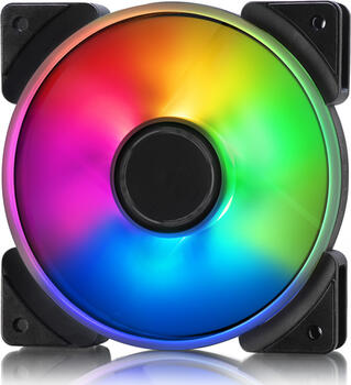 Fractal Design Prisma AL-12 3er-Pack, 120x120x25mm, 86.02m³/h, 19.5dB(A), RGB beleuchtet, RGB-Header