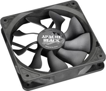 Akasa Apache case fan black 120mm, 120x120x25mm, 97.7m³/h, 6.9-16.1dB(A), IP54
