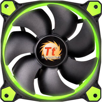 Thermaltake Riing 14 LED grün, 140x140x25mm Lüfter (BxHxT), 86.9m³/h (51.14 CFM), 28.1dB(A), Vibrationsdämpfer Thermaltake Riing 14 LED grün, 140x140x25mm Lüfter (BxHxT), 86.9m³/h (51.14 CFM), 28.1dB(A), Vibrationsdämpfer