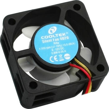 Cooltek Silent Fan 4020 40mm, 40x40x20mm, 11.5m³/h, 13.5dB(A)
