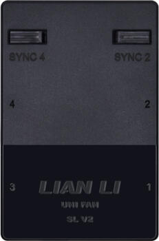 Lian Li Uni Hub SLV2 L-Connect 3 Controller schwarz, Licht- und Lüftersteuerung