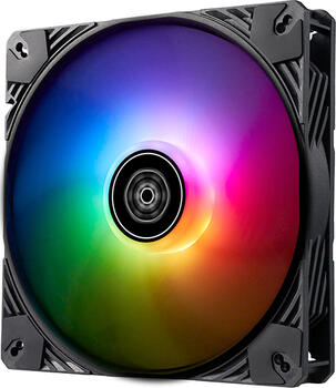 SilverStone Shark Force 140 ARGB 140mm, 140x140x25mm (BxHxT), 203.9m³/h (120 CFM), 38.3dB(A) SilverStone Shark Force 140 ARGB 140mm, 140x140x25mm (BxHxT), 203.9m³/h (120 CFM), 38.3dB(A)